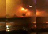 Son dakika: İstanbul Kadıköy de İETT otobüsü alev alev yandı