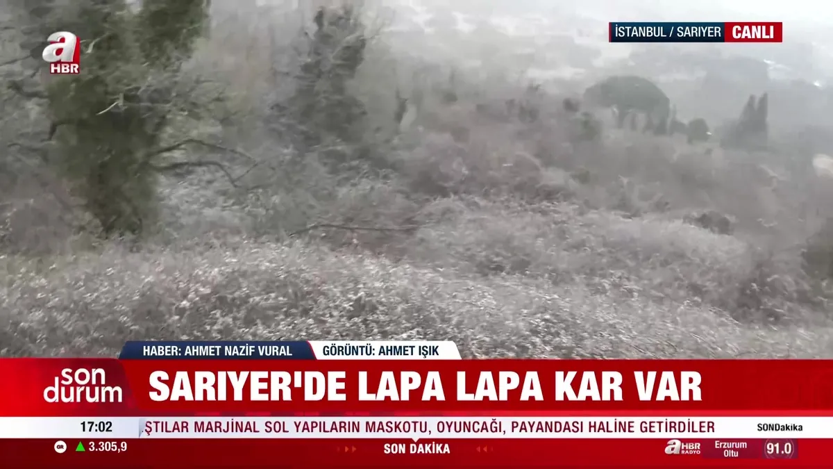 Lapa lapa kar İstanbul'da!