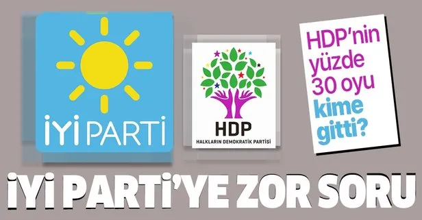 İyi Parti’ye zor sorular: HDP’nin yüzde 30 oyu kime gitti?