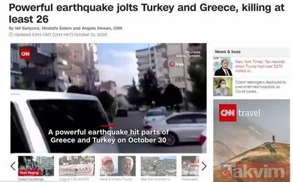 İzmir’deki deprem dünya basınında!