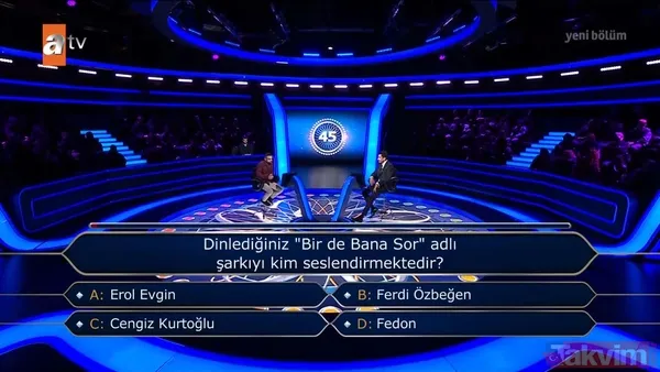 Kenan İmirzalıoğlu'nun sunduğu Kim Milyoner Olmak İster'de geceye damga vuran yarışmacı! Soruyu bilemeyince çekip gitti - 38