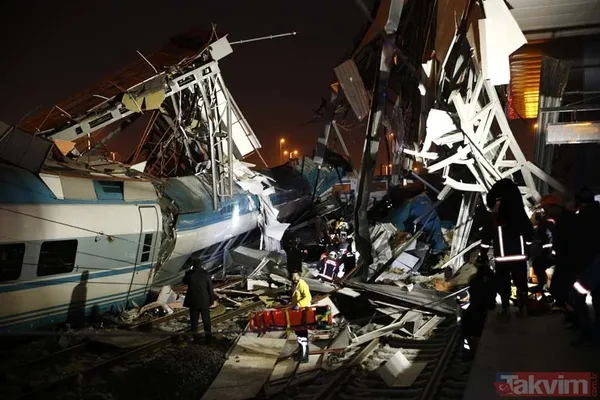 Son dakika: Ankara'da tren kazası! Yüksek Hızlı Tren ile banliyö treni çarpıştı - 1