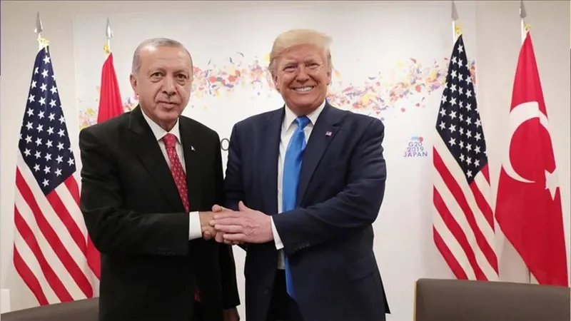 Donald Trump ve Başkan Recep Tayyip Erdoğan. (Takvim.com.tr foto arşiv)