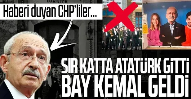 CHP’de fotoğraf krizi: Atatürk gitti Kemal Kılıçdaroğlu geldi