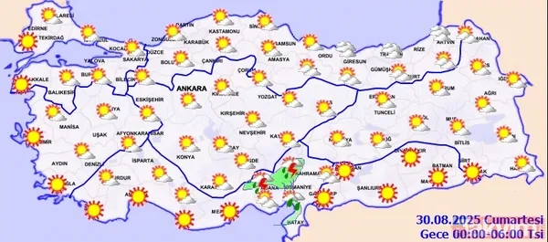 Bugün yağmur var mı? 29 Ağustos 2025 Meteoroloji il il açıkladı: Bir yanda sağanak diğer yandan sıcak hava dalgası geliyor - 15