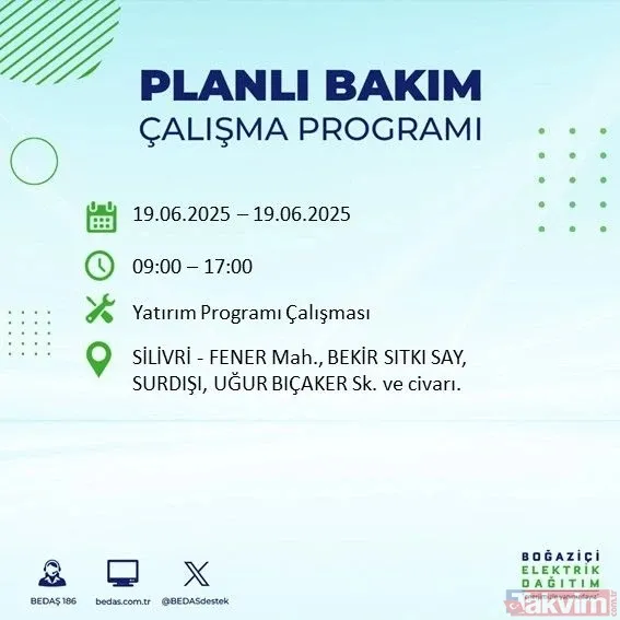 İstanbul elektrik kesintisi başladı: Mahallende o saat aralığında yok! BEDAŞ duyurdu - 46