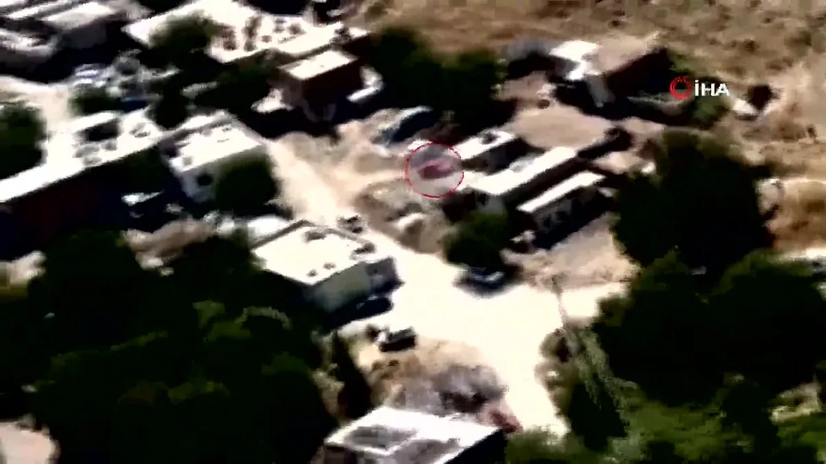 Narin'in cesedini dereye taşıyan aracı helikopter görüntüledi!