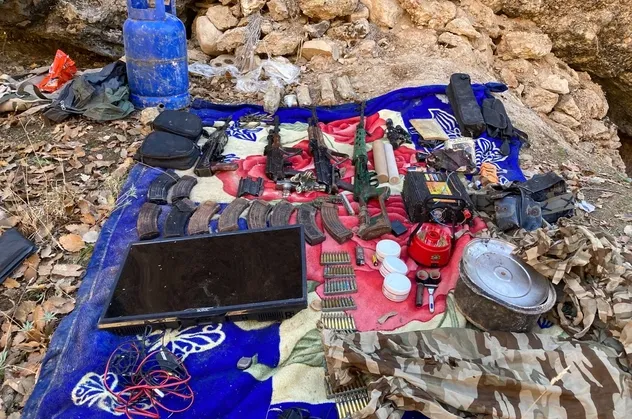 MSB duyurdu! Pençe-Kaplan Operasyonu'nda  PKK'ya ait mühimmat ele geçirildi