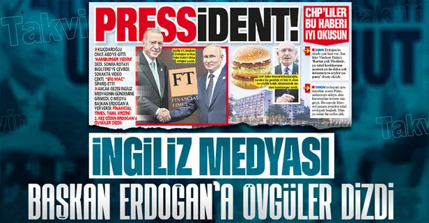 'Press'ident! İngiliz medyası, tahıl krizini ikinci kez çözen Başkan Erdoğan'a övgüler dizdi