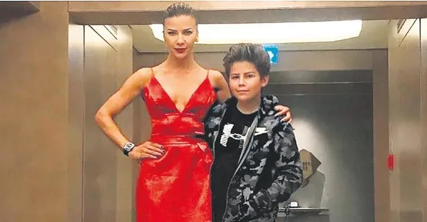 İvana Sert, Selena Gomez'in elbisesiyle boy gösterdi