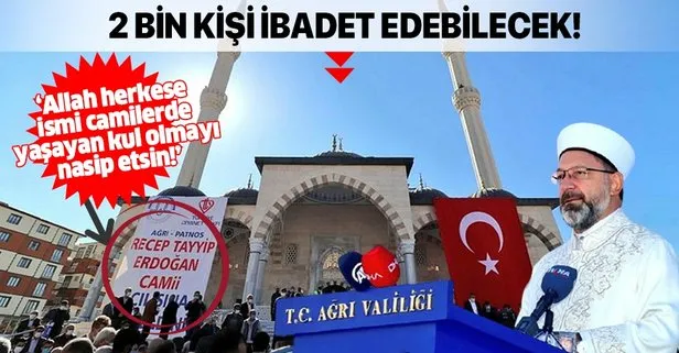 2 bin kişilik Recep Tayyip Erdoğan Camii açıldı!