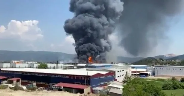 Bursa OSB’de fabrika yangını! Dumanlar gökyüzünü kapladı