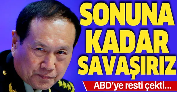 Çin'den ABD'ye rest: Sonuna kadar savaşırız!