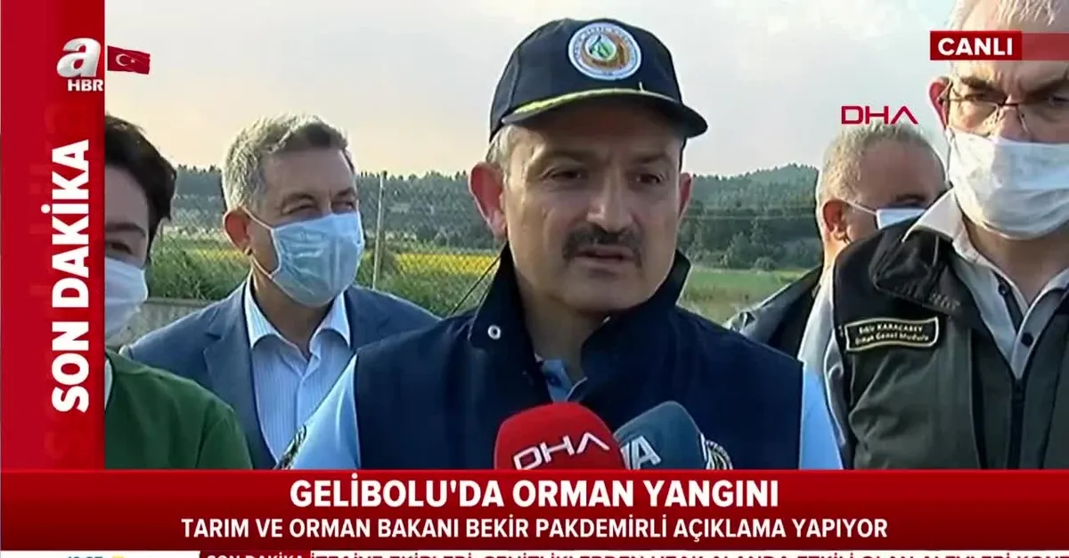 Tarım ve Orman Bakanı Bekir Pakdemirli'den Gelibolu'daki yangına ilişkin açıklama