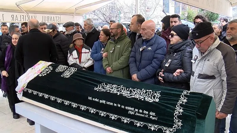 Bedia Ener Öztep son yolculuğuna uğurlandı. (DHA)