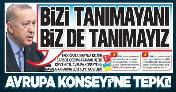 Bizi tanımayanı biz de tanımayız