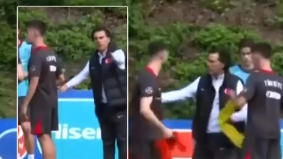 Montella, gözbebeğimiz Arda Güler’in yeleğini elinden böyle aldı! O görüntüler sosyal medyada infiale yol açtı!