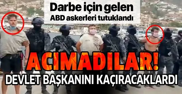 Darbe için gelen ABD askerlerini tutukladılar