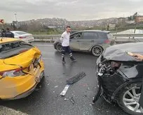 İstanbul’da zincirleme kaza! 5 araç birbirine girdi! Libyalı kadın sürücü şok yaşadı