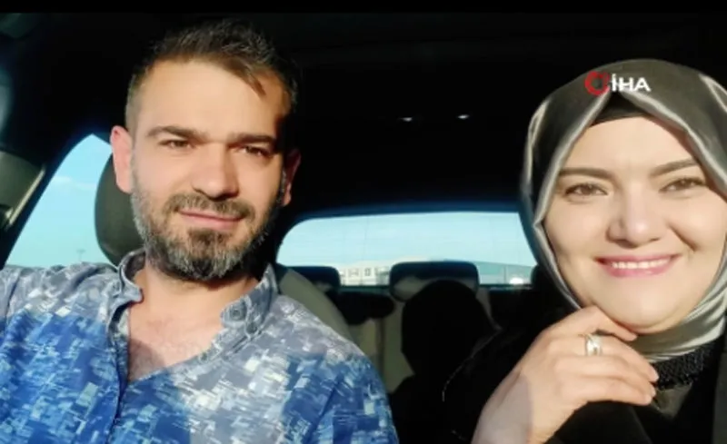 Hayatını kaybeden Mehmet Gündoğan ve eşi (İHA)