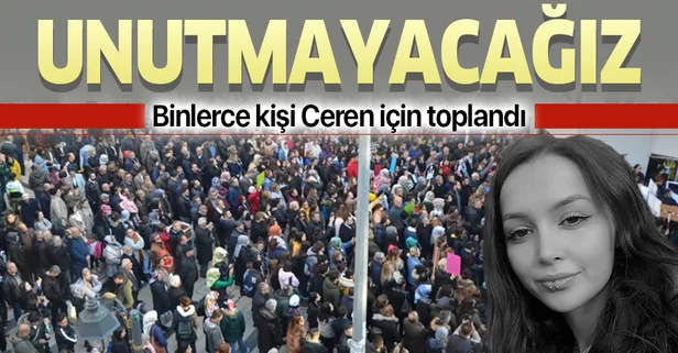 Ordu'da binlerce kişi Ceren için toplandı