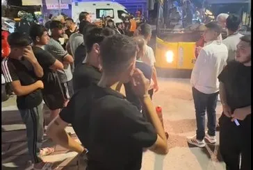 Avcılar Şahintepe'de İETT otobüsü motokuryeye çarptı ortalık karıştı