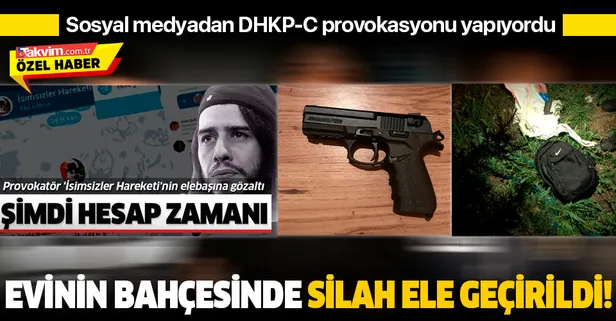 Son dakika: DHKP-C provokasyonu yapan Taylan Kulaçoğlu'nun evinde ruhsatsız silah ele geçirildi