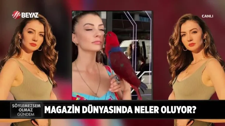 Burcu Özberk kaybettiği papağanını buldu