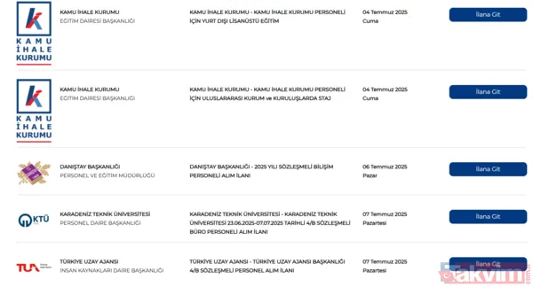 50-60 KPSS puanı yetiyor! Binlerce personel alımı yapılacak - 9