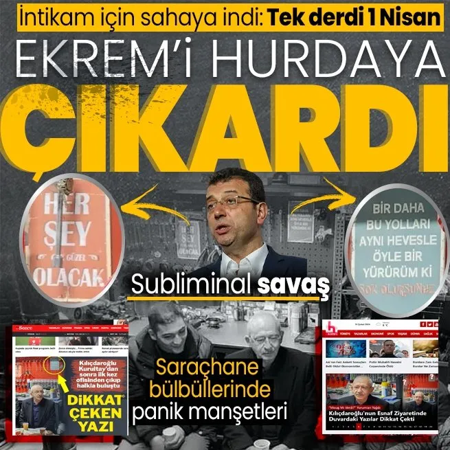 Kılıçdaroğlu intikam için saha çalışmalarına başladı! Hurdalıkta İmamoğlunu hurdaya çıkardı: Bu yolları aynı hevesle yürürüm şok olursunuz