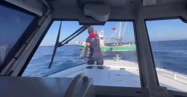 Türk balıkçı teknesine Yunan tacizi! Yunanistan Sahil Güvenlik unsuru bölgeden uzaklaştırıldı