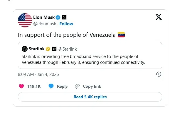 Foto: Elon Musk X hesabı ekran görüntüsü