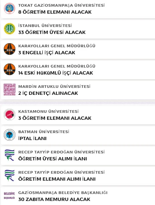 28 Nisan 2021 memur ilanları - KPSS ile KPSS şartsız sözleşmeli kadrolu tüm ilanlar! İşte memur alım başvuru ekranı-3