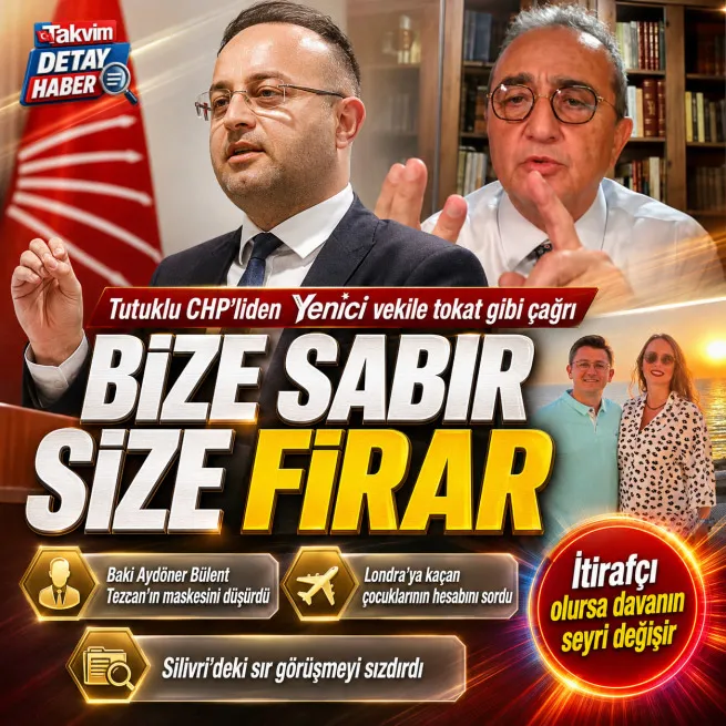 Tutuklu CHP’li Aydönerden Yenici Tezcan’a tokat gibi çağrı! Londraya kaçan kızı ve damadının hesabını sordu