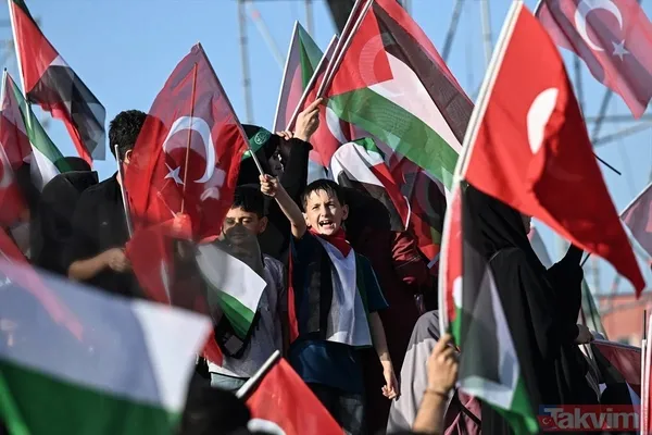 BÜYÜK FİLİSTİN MİTİNGİ! 7'den 70'e milyonlarca vatandaş Atatürk Havalimanı'na akın etti! - 26