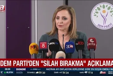 DEM Parti’den silah bırakma açıklaması