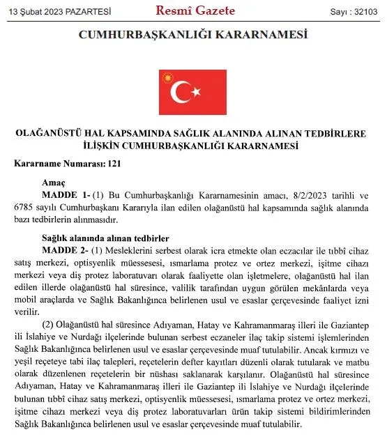 ohal-kapsaminda-saglik-alaninda-alinan-tedbirlere-iliskin-cumhurbaskanligi-kararnamesi-resmi-gazetede-yayimlan-1676238613342.jpeg OHAL kapsamında sağlık alanında alınan tedbirlere ilişkin Cumhurbaşkanlığı Kararnamesi Resmi Gazete'de yayımlandı-2
