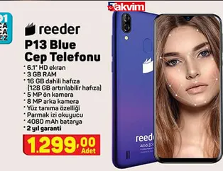 A101’de satılan Reeder P13 akıllı cep telefonu özellikleri!