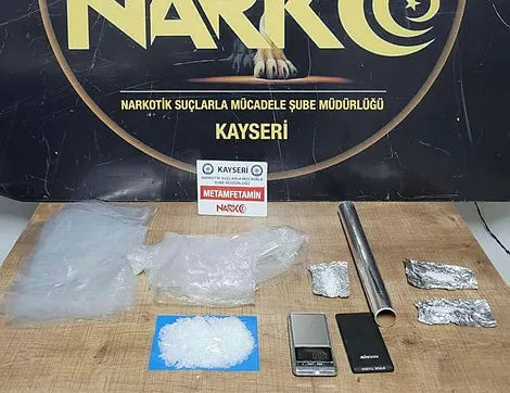 Kayseri’de uyuşturucu operasyonu: 2 gözaltı