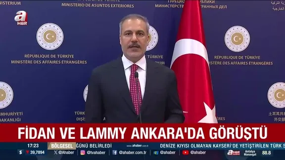 Bakan Fidan ve Lammy Ankara'da görüştü