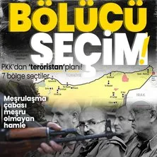 Eli kanlı terör örgütü PKK’dan sözde ’teröristan’ planı! Suriye’nin kuzeyinde seçimle meşrulaşma peşindeler