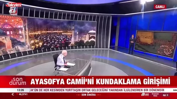 Ayasofya Camii’ni kundaklama girişimi