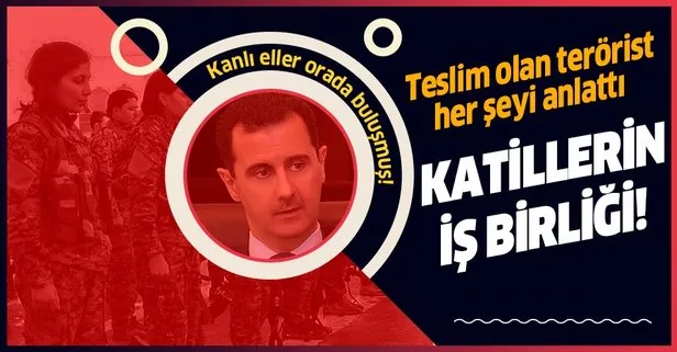 Teslim olan terörist katil Esad ile YPG’nin kirli iş birliğini itiraf etti: Esad bize rejim kıyafeti dağıttı