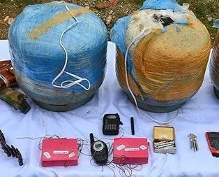 Karayoluna döşenmiş 150 kilo patlayıcı!