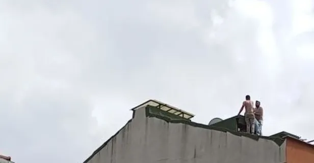 Küçükçekmece'de intihara kalkışan adamı döve döve indirdiler