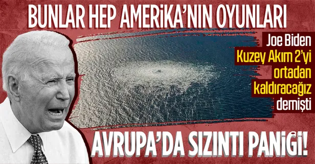 Kuzey Akım 2'deki gaz sızıntısı Avrupa'yı panikletti! ABD Başkanı Joe Biden, doğal gaz hattını kapatacağını söylemişti