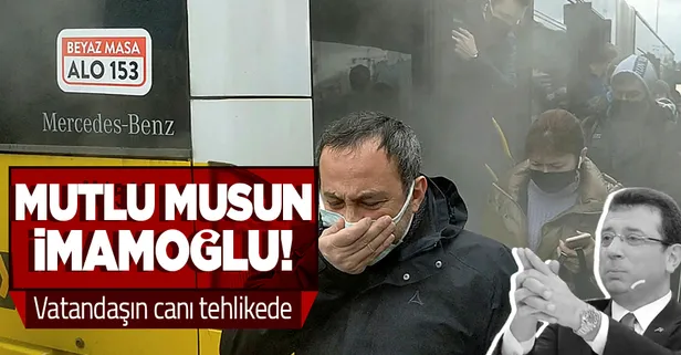 CHP'li İBB vatandaşa soğuk havada kabusu yaşattı! Metrobüsün motoru arızalanınca yolcular tahliye edildi