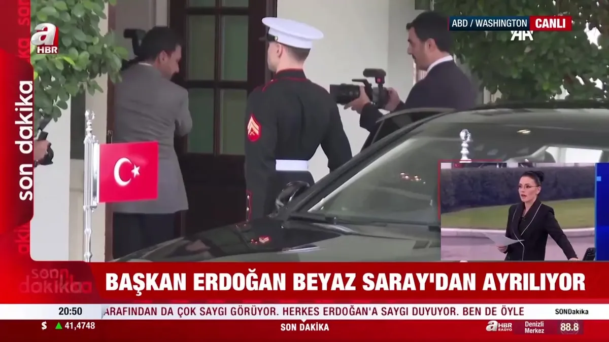 Başkan Erdoğan Beyaz Saray'dan ayrıldı