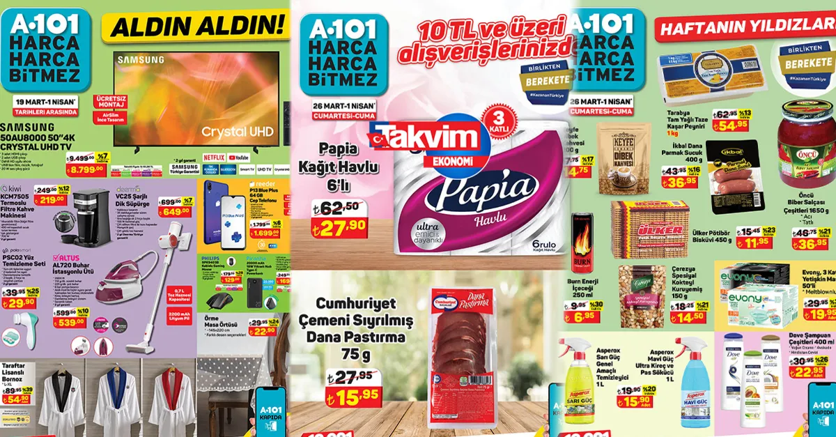 A101’in aktüel kataloğu güncellendi! İndirimli ürünlerine reset atan zincir markette 6’lı halde satılmaya başlandı! 62,50’den 27,90’a düştü!