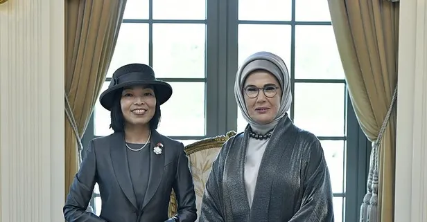 Emine Erdoğan, Japonya Altes Prensesi Akiko Mikasa ile görüştü